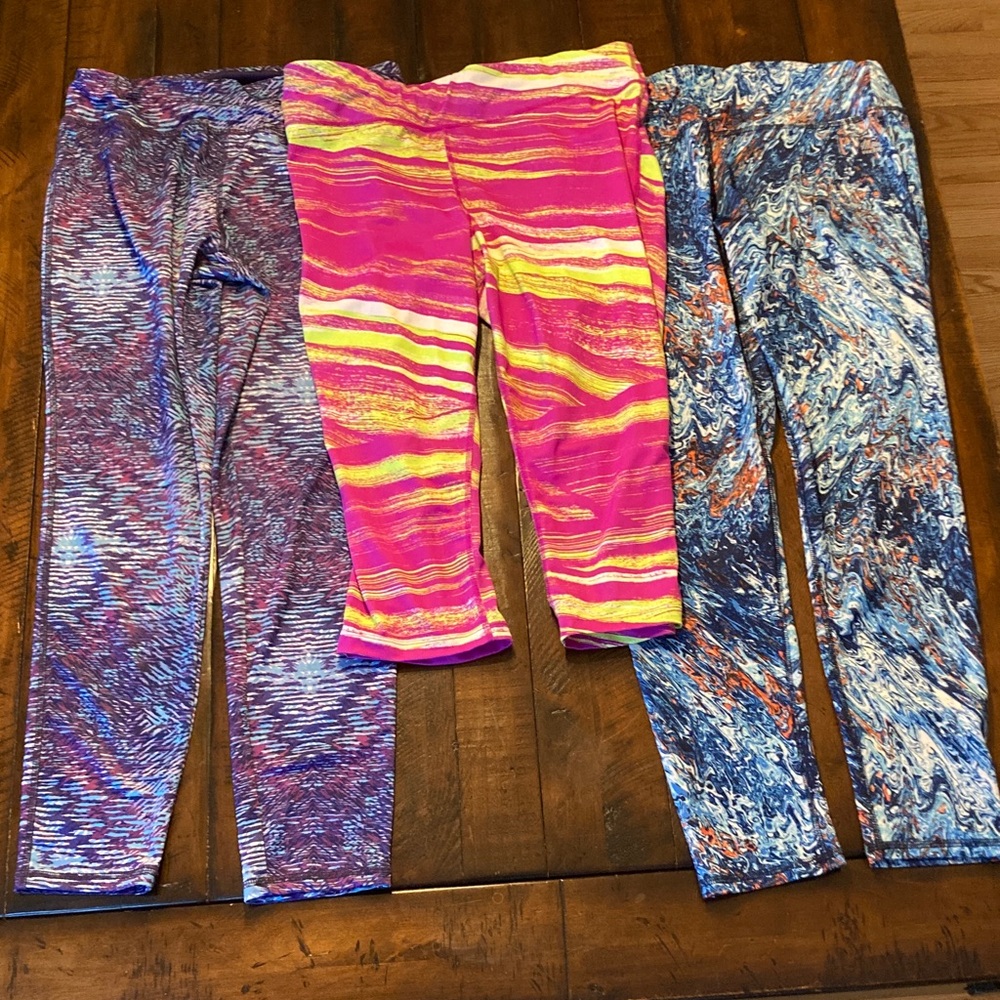 BUNDLE RBX etc Women's Multicolor Workout Pants Set and Tee Shirts